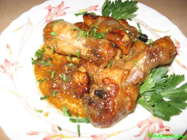 Курица с каштанами