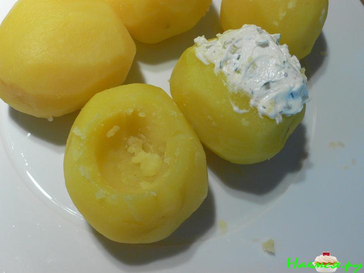 Картофель с рыбной икрой