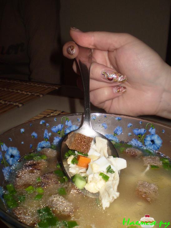 Любимый куриный супчик с яичком