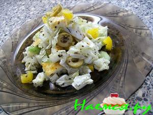 Изысканный салат из адыгейского сыра