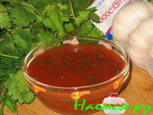 Соус томатно-чесночный к жареной курочке