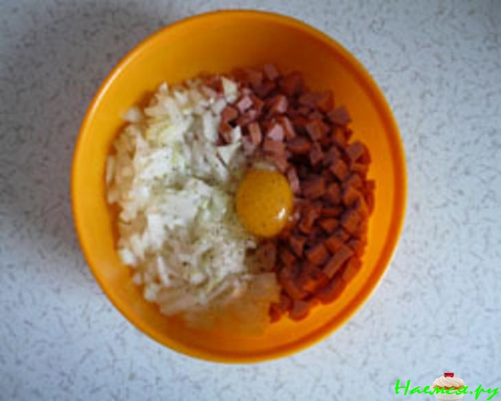 Быстрая пицца с сосистками