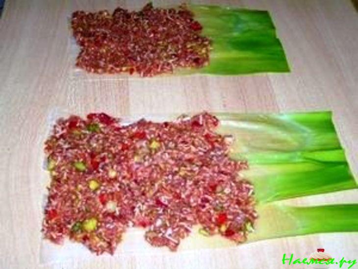 Фаршированный порей