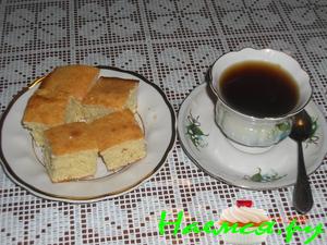 Пирог из манки на сметане