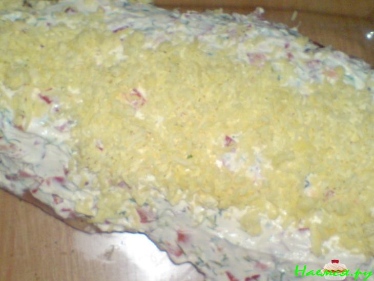 Рыба под сырно-перчиковым "одеялом"