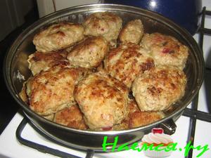 Котлеты Лапинские с брусникой от Анастасии