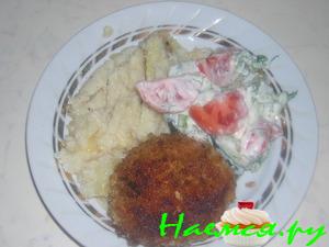 Котлеты из свинины по-казацки с капустой Котлеты из свинины по-казацки с капустой