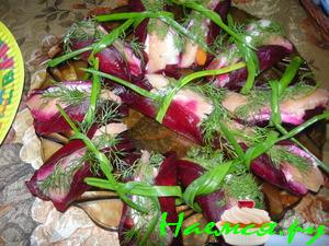 Релетики свекольные со слабосоленой семгой