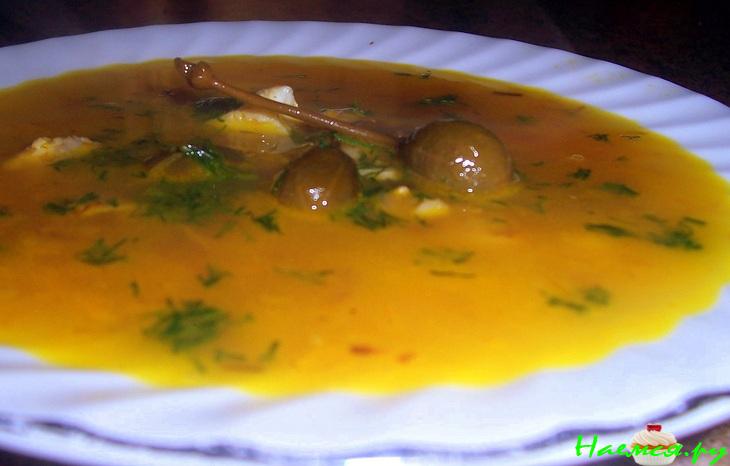 Рассольник рыбный без картошки