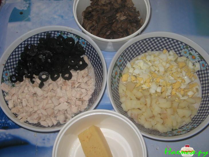 Салат куриный "Сказка"