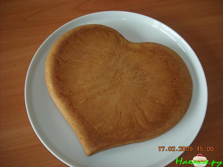 Тортик 'Апельсиново-ореховое сердце'