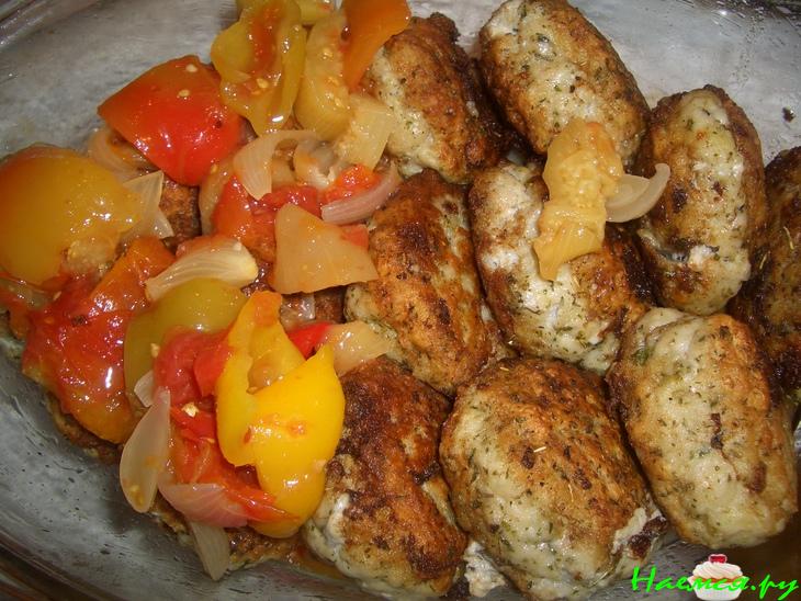 Рыбные тефтели с лечо