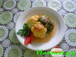 Цветная капуста и брокколи, запеченные в духовке