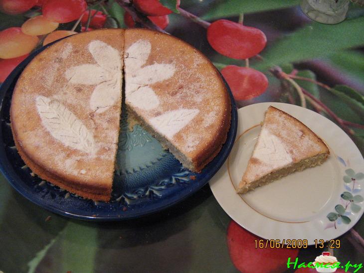 Банановый пирог с ванилью