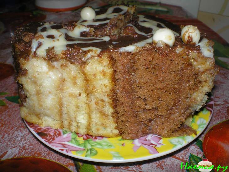 Торт "Юбилейный" в шоколадной глазури