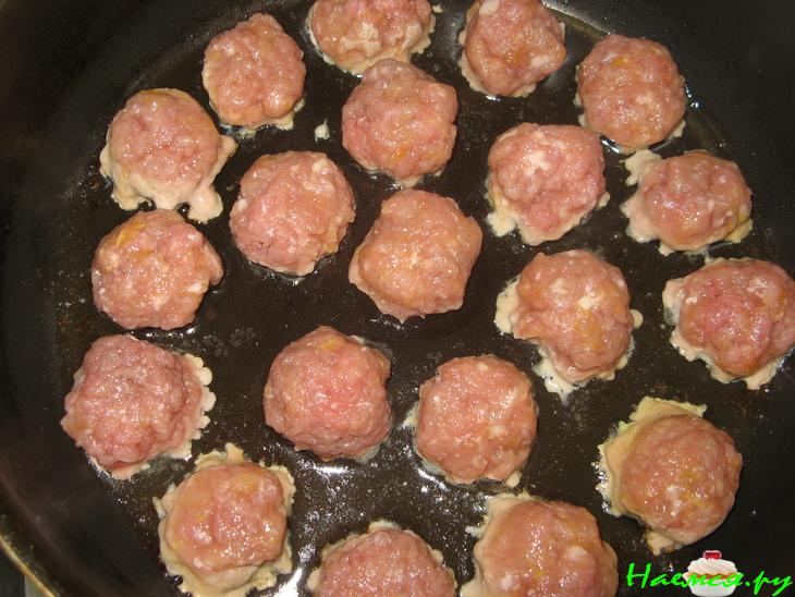 Тефтели в манговом соусе