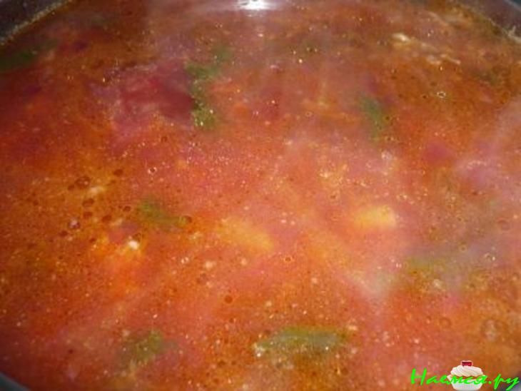 Летний овощной обед (борщ из молодых бурачков и рагу)