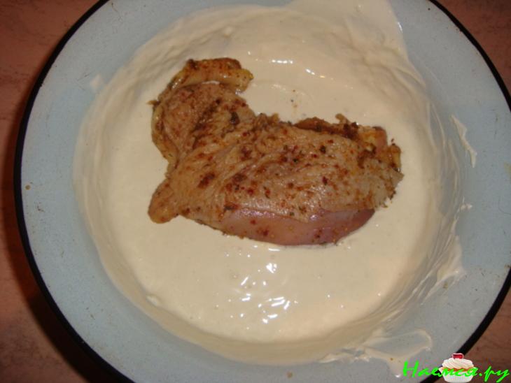 Запечённые бёдрышки куриные