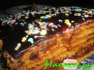 Торт "Медовик" со сгущенкой