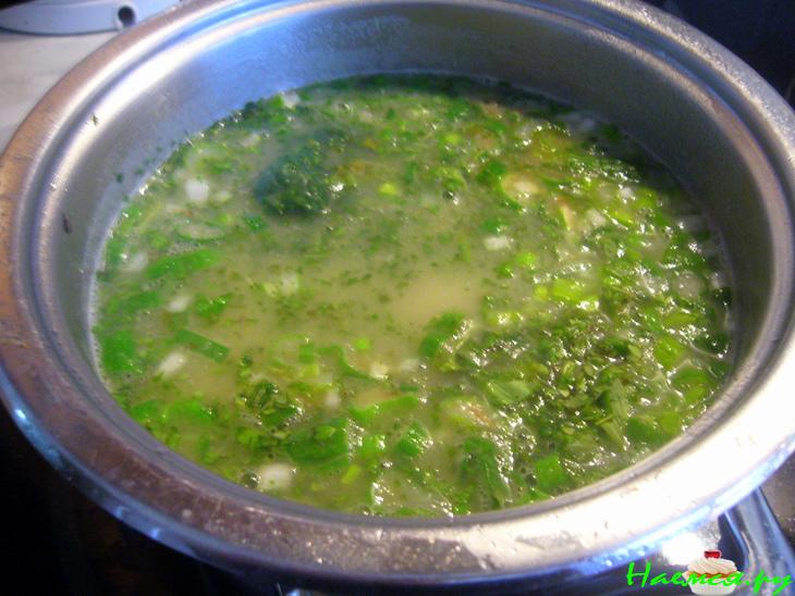 Зеленый суп-крем "В ожидании весны" Зеленый суп-крем "В ожидании весны"