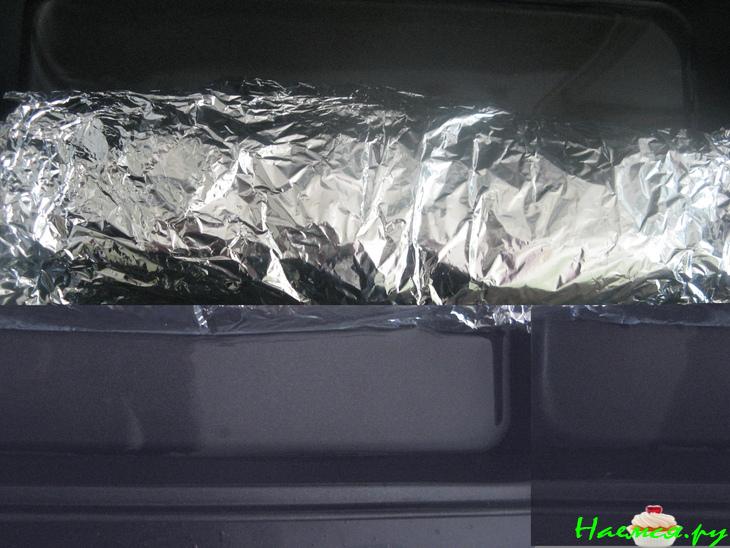 Рыбный рулет-суфле с перечно-грибной начинкой