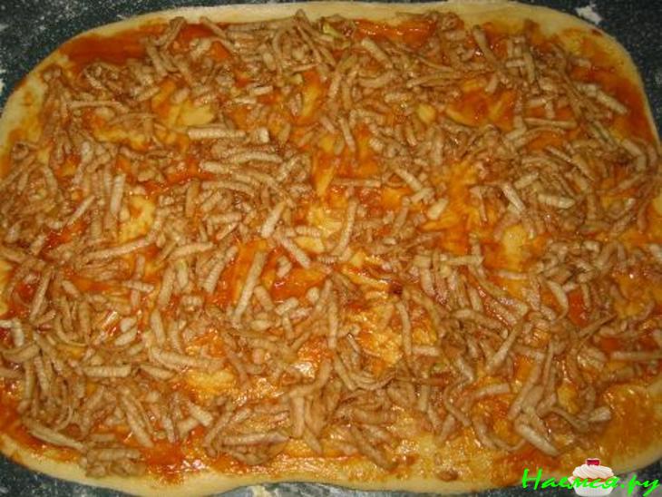 Булочки с яблоком из быстрого теста Булочки с яблоком из быстрого теста