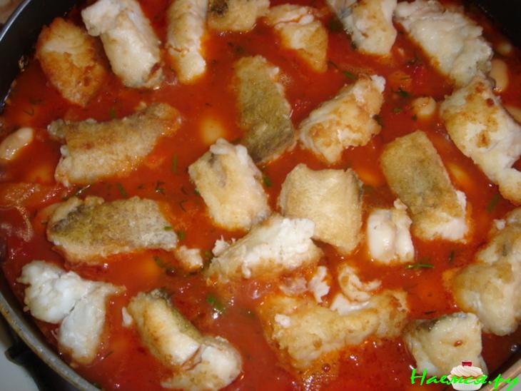 Рыбное рагу с овощами и фасолью Рыбное рагу с овощами и фасолью