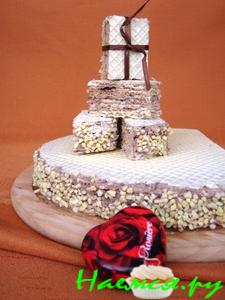 Вафельный тортик с джемом Вафельный тортик с джемом