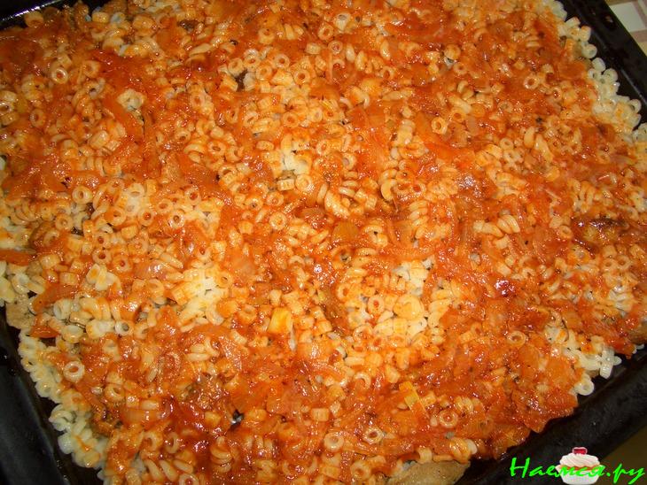 Запеканка из макарон со свининой