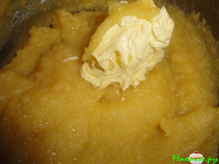 Лимонный бисквит с яблочно-лимонным кремом