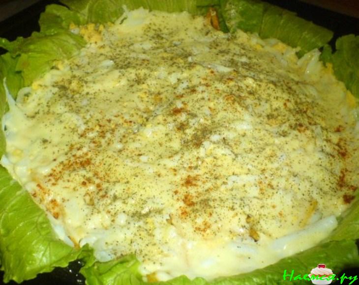 Салат с мясом Дёнер-Кебаб