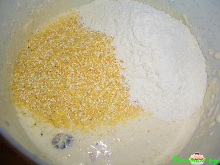 Запеканка - пирог с кукурузной крупой