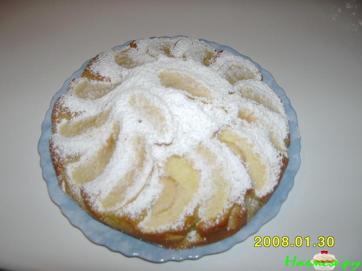 Яблочный пирог на молоке