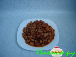 Фасоль с кунжутом