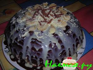 Торт 'Шоколадно-банановый купол' Торт 'Шоколадно-банановый купол'