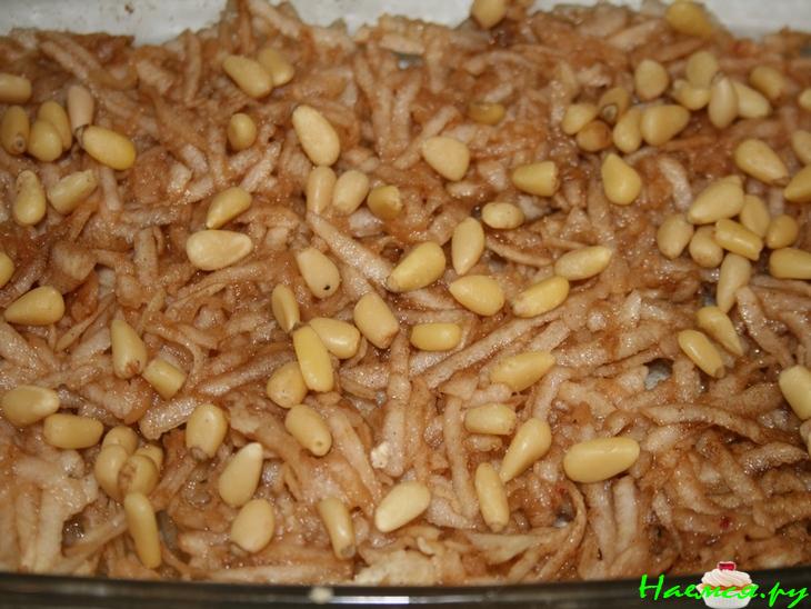 Овсяная запеканка с яблоками