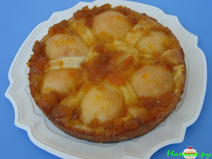 Грушевый пирог с заварным кремом