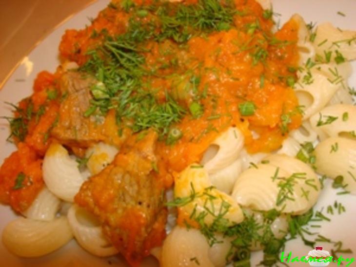 Говядина, тушенная с тыквой Говядина, тушенная с тыквой