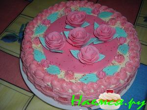 Торт бисквитный 'Розовая мечта'