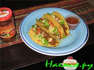 Тако с говяжьим фаршем