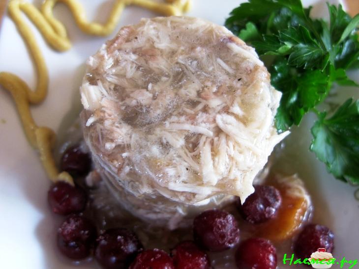 Холодец сборный с клюквой