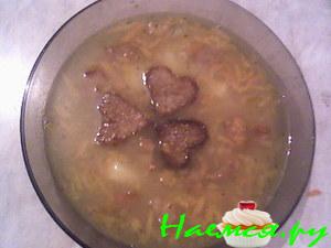 Украинский суп с салом