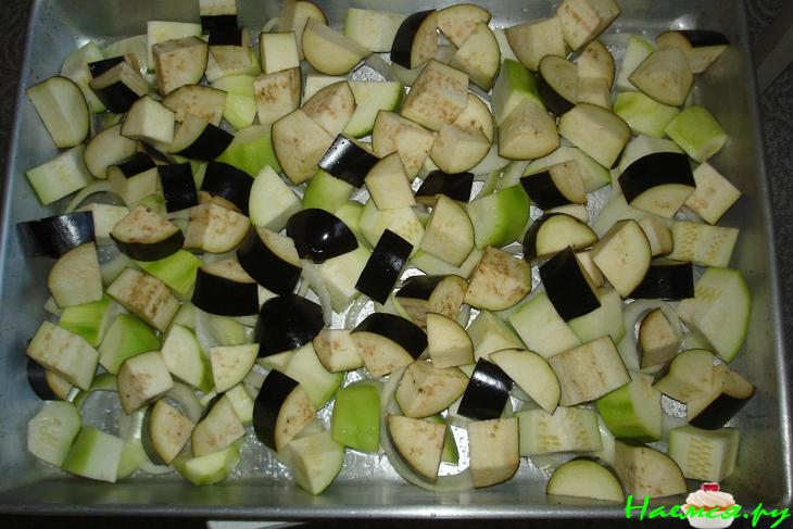 Запеченные овощи с розмарином