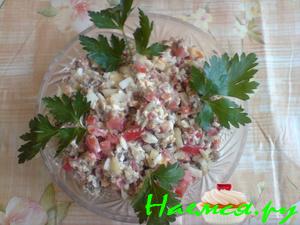 Салатик со шпротами