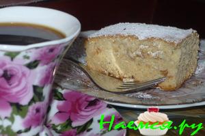 Медовый пирог с орехами