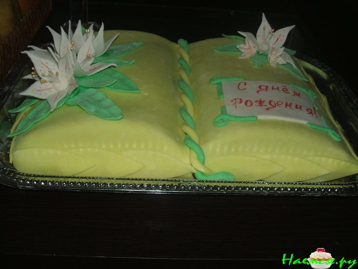 Торт "Книжка" ко дню рождения