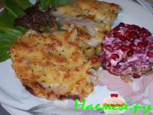 Отбивные из говядины и киви