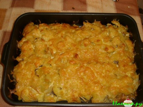 Мясо по-французски с картофелем