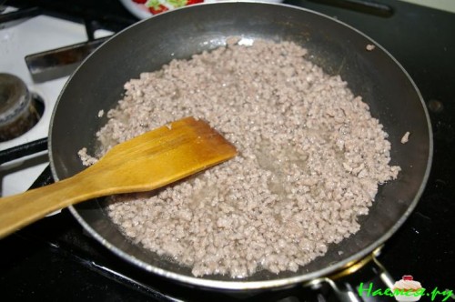 Картофельная запеканка с фаршем и сметаной