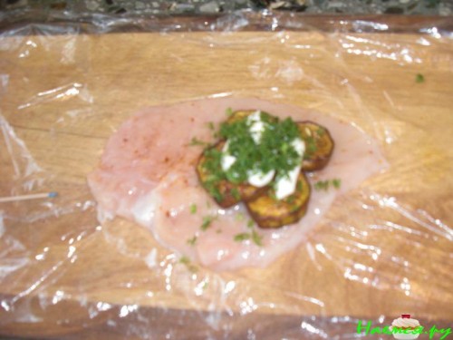 Курочка с баклажаном